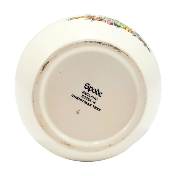 SPODE Christmas Tree Onion Neck Bud Vase 7½ Inches Tall Made in England - Picture 7 of 8